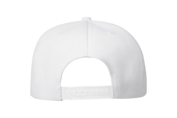 Бейсболка Snapback с прямым козырьком, белая