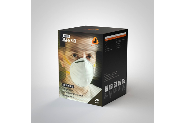 Респиратор противоаэрозольный JM-8610 Mircon FFP1 NR D до 4ПДК Jeta Safety (аналог 3М 8101)