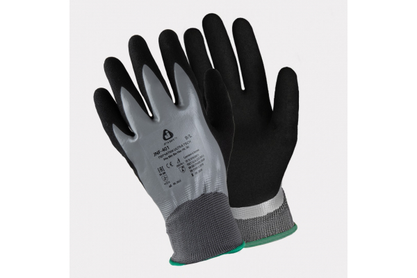 Перчатки трикотажные c двухслойным нитриловым покрытием Jeta Safety JNF-401 Ultra Tech