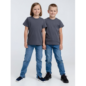Футболка детская T-Bolka Kids, темно-серая (графит)
