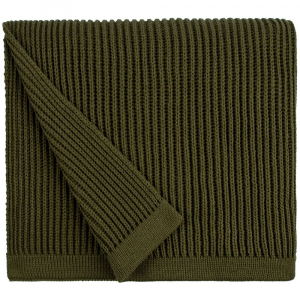 Плед Shirr, зеленый (оливковый) 125х170 см