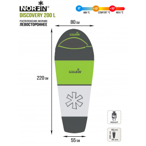 Мешок-кокон спальный Norfin DISCOVERY 200 L